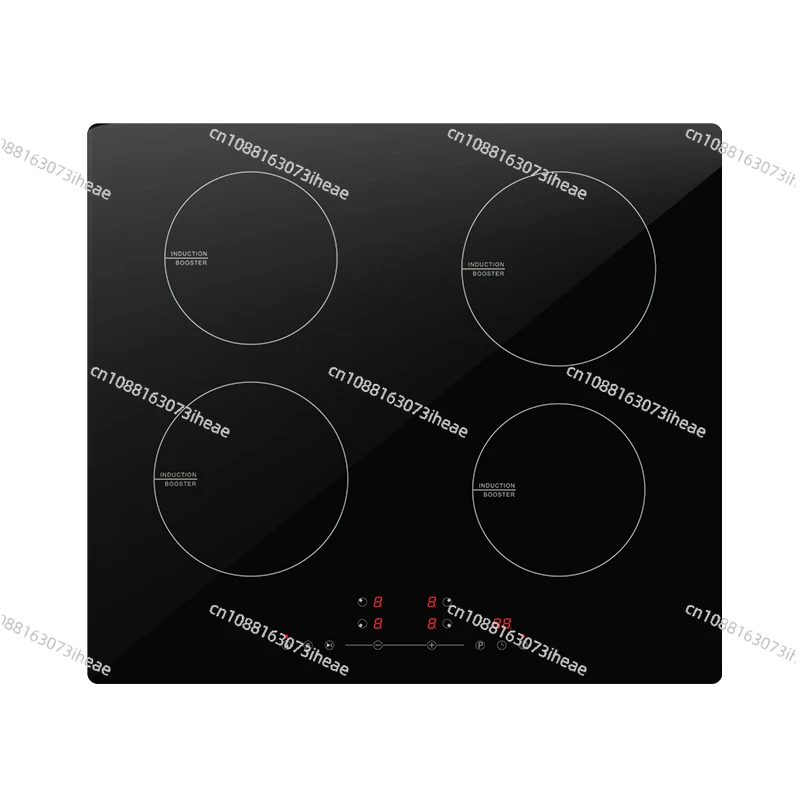 Factory Sale Built-in Induction Cooker 4 Burner High Quality Black Crystal Panel 7000W Induction Cooktop