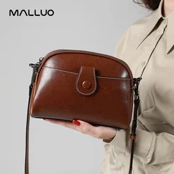 Cowhide Genuine Leather Messenger Bag for Women Retro Versatile Shoulder Handbag Female Phone Crossbody Bags for Ladies Purse