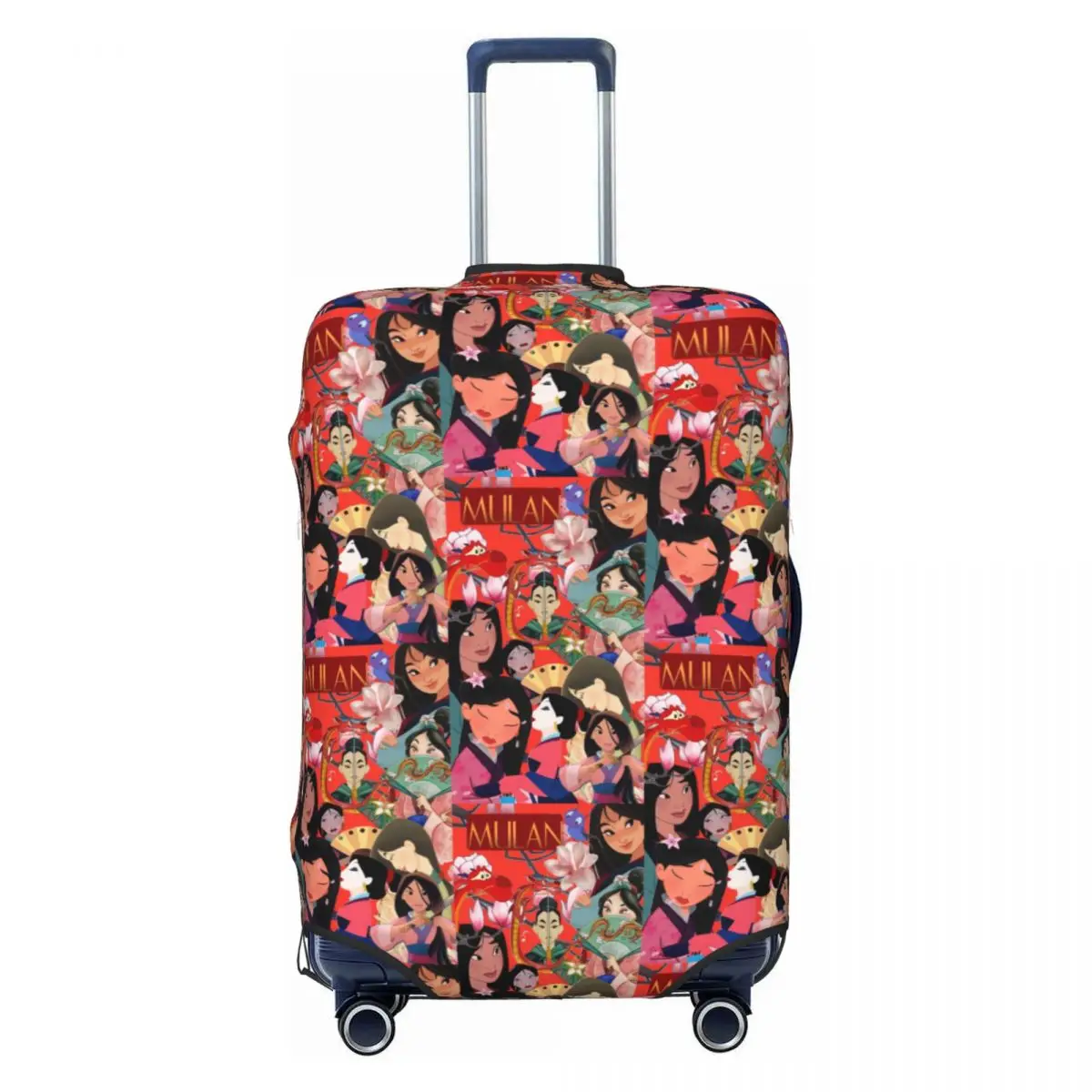 

Забавный мультяшный чехол для чемодана с принцессой Мулан, защитный от пыли, для путешествий