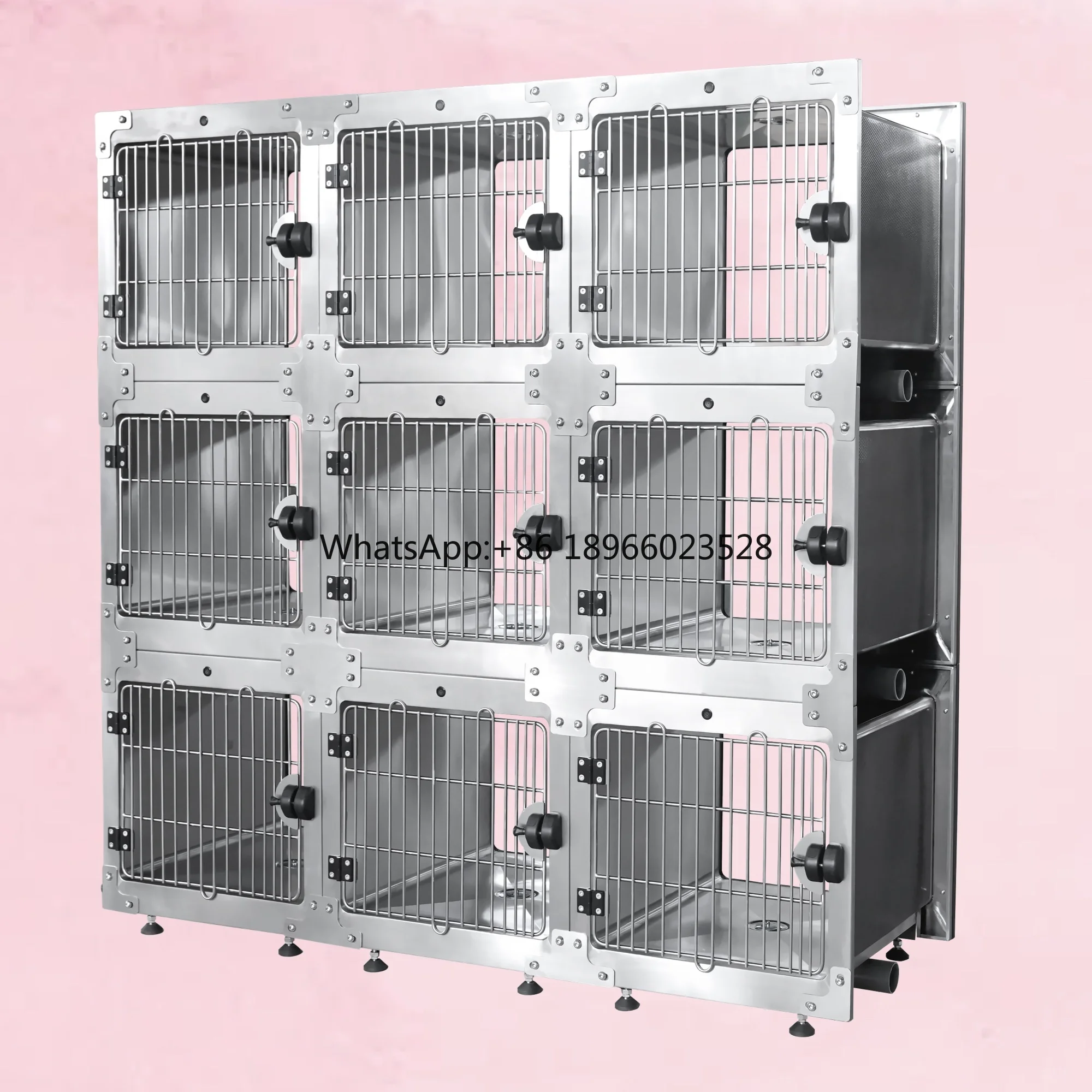 

Top quality Multifunction Animal Veterinary Stainless Steel Pet Suppliers Big Size Dog Vet Cage Banks House for sale