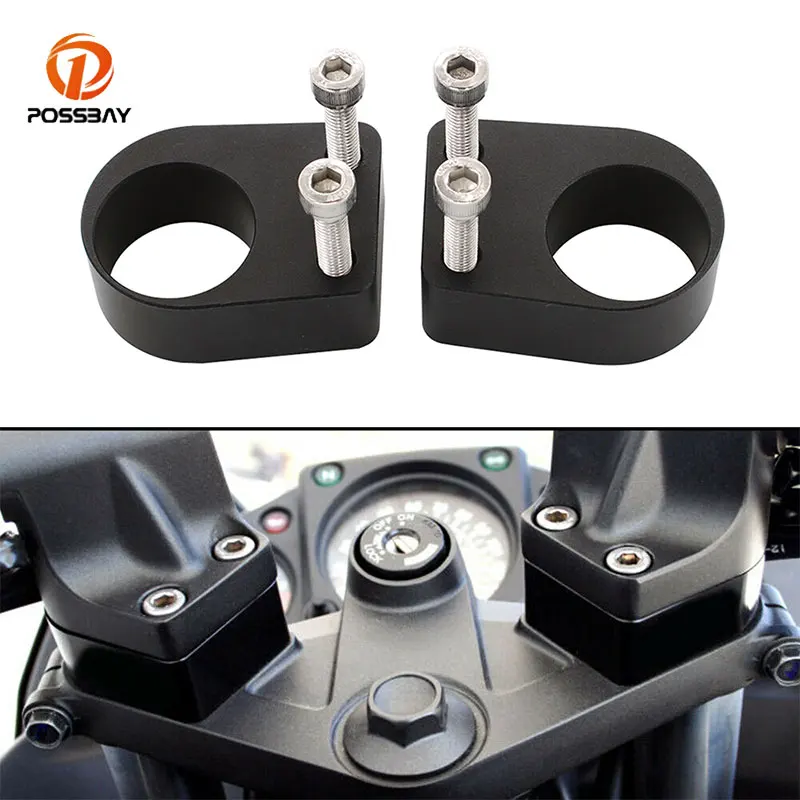 

For Kawasaki Ninja EX250 250R 300 300R 2008-2019 Handle Bar Clamp Raised Extend Handlebar Mount Riser Motorcycle Accessories