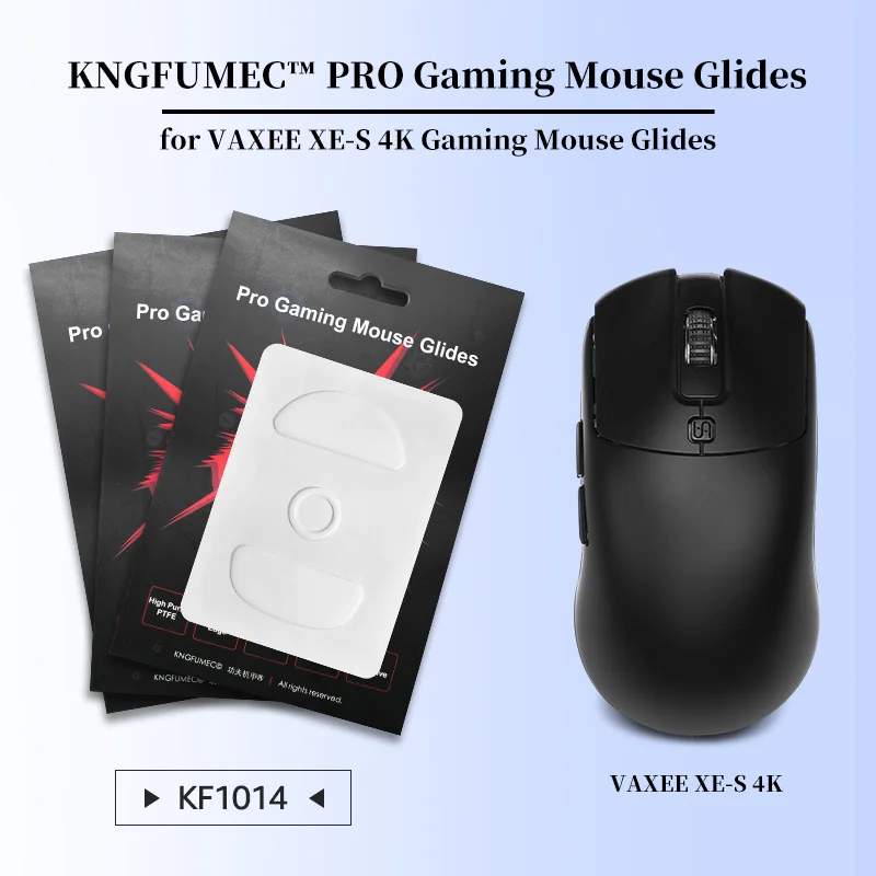 KNGFUMEC 2 Sets Mouse Skates Feet PRO Gaming Mouse Glides for VAXEE XE-S 4K