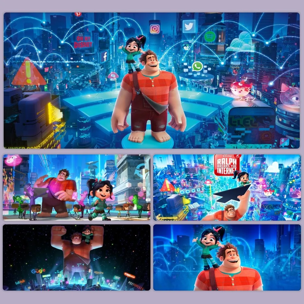 Miniso Cartoon Ralph Break Internet Mouse pad Büro große Maus matte PC Computers piel große Tastatur