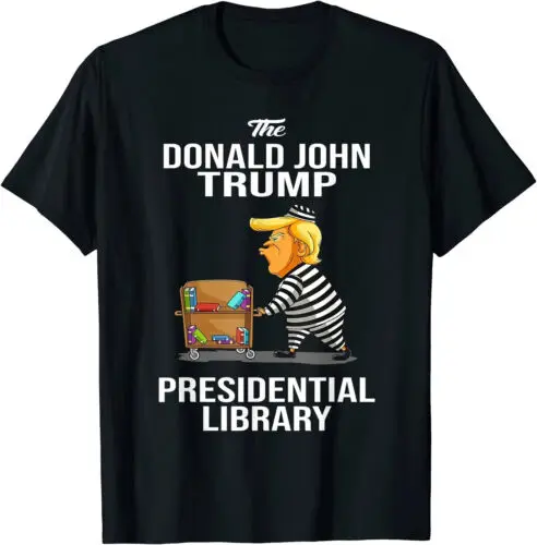 

Prison Trump Presidential Library Funny Anti Trump Unisex T-Shirt