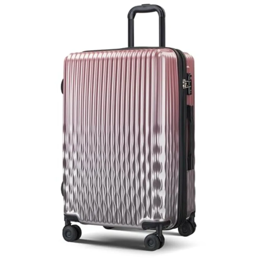 

Checked 24 inch Luggage, ABS+PC Hardshell Carry ons Suitcase Lightweight Carry-on Travel Luggage with Spinner Wheels and TSA Lo