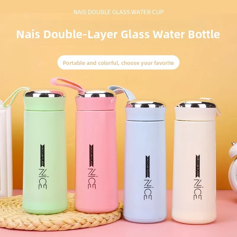 Business Opening Activity Gift Cup Glass Water Cup High Aesthetic Value Drinking Cup Internet Famous round Shape Single Layer