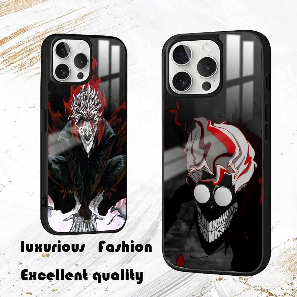 Anime D-Dandadan Okarun Phone Case For iPhone 16 15 14 13 12 11 Pro Max Plus Mini PC Fashion High Quality mirror phone case