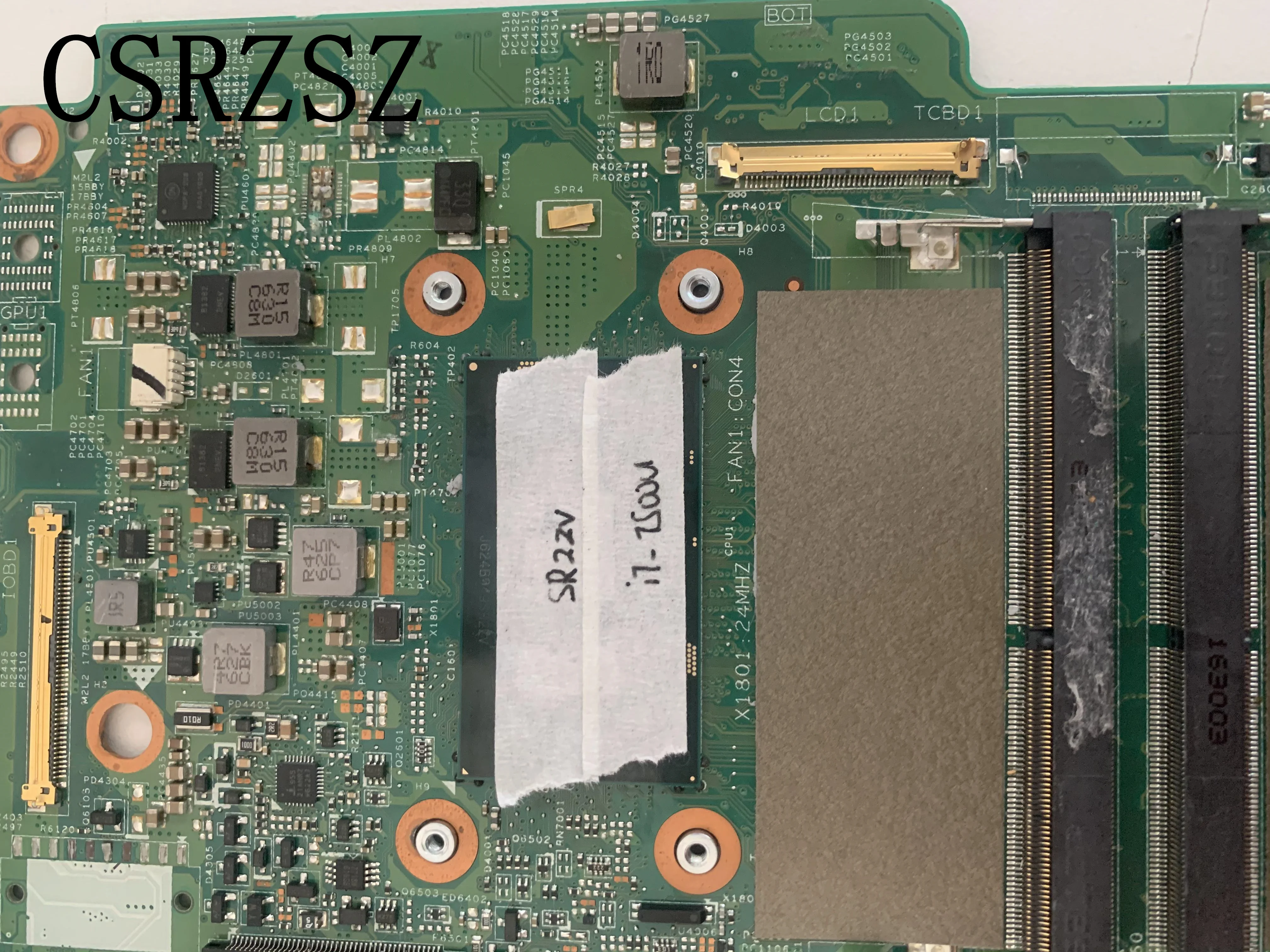 Para Dell Inspiron 7368 7378 7579 com CN-0FF2FN 0FF2FN FF2FN 15264-1 i7-7500u Laptop motherboard Testado 100% ok trabalho