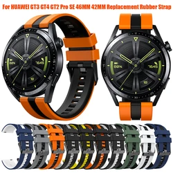 20mm 22mm Rubber Strap for HUAWEI WATCH GT4 GT3 46mm Sports Band GT 2 3 Pro SE HONOR Magic Watch 4 GS 3 Pro Replacement Bracelet