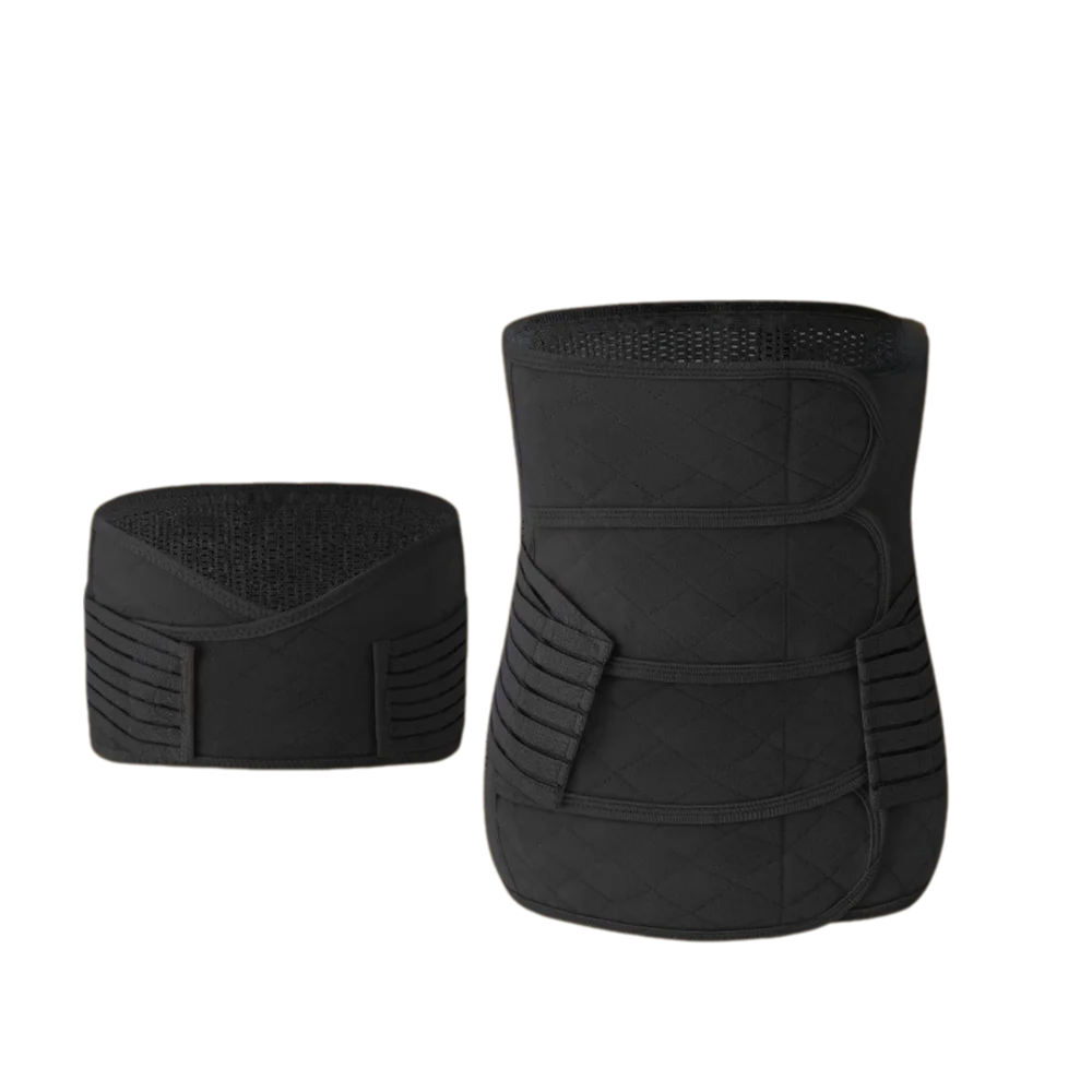 

Seamless Postpartum Body Shaper Hip Bone Contraction Belly Contracting Waist Trainer Set Solid Color Thin Women Girdle Belt