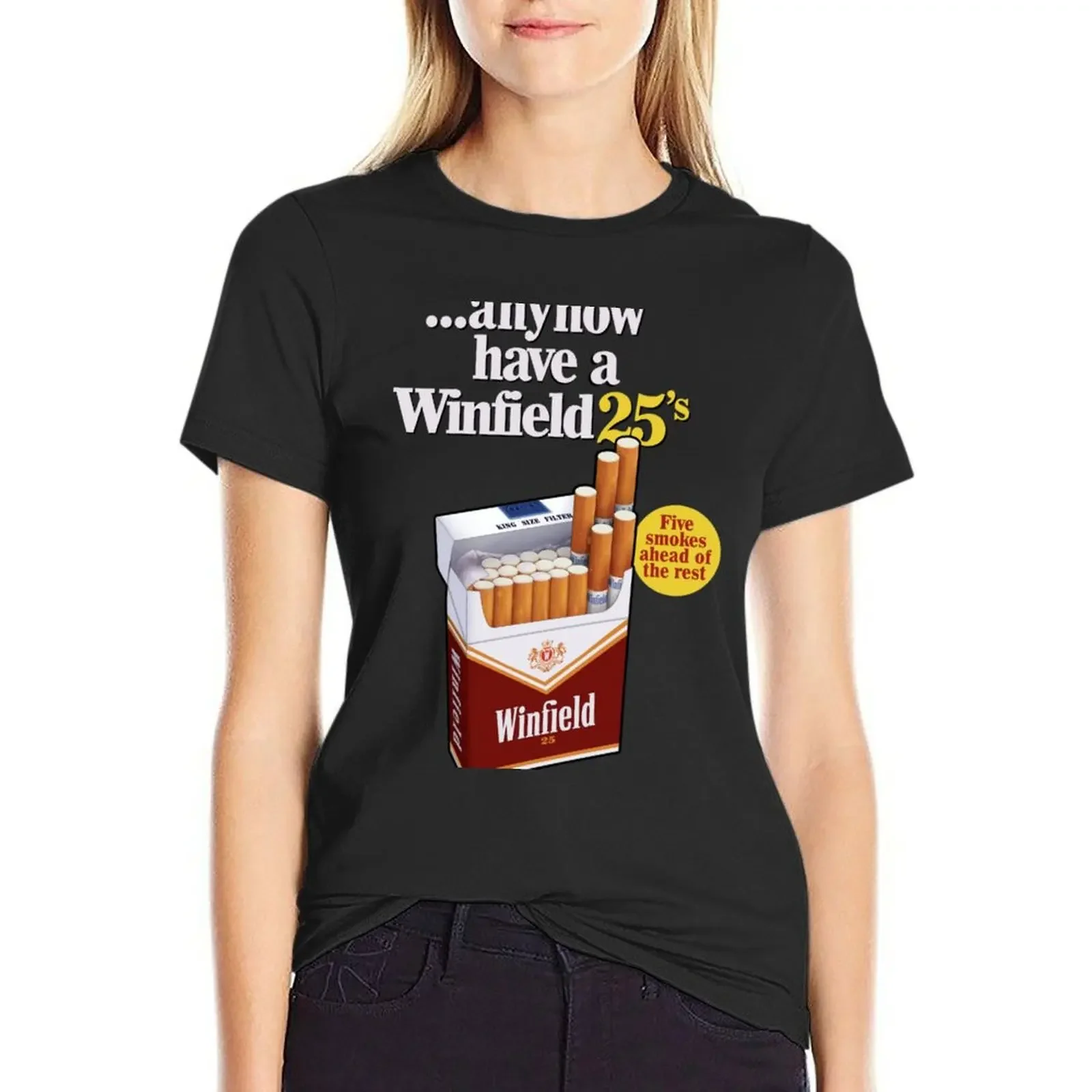 

...Anyhow Have A Winfield 25&x27;s Classic T-Shirt Blouse customs design your own aesthetic clothes tops Women
