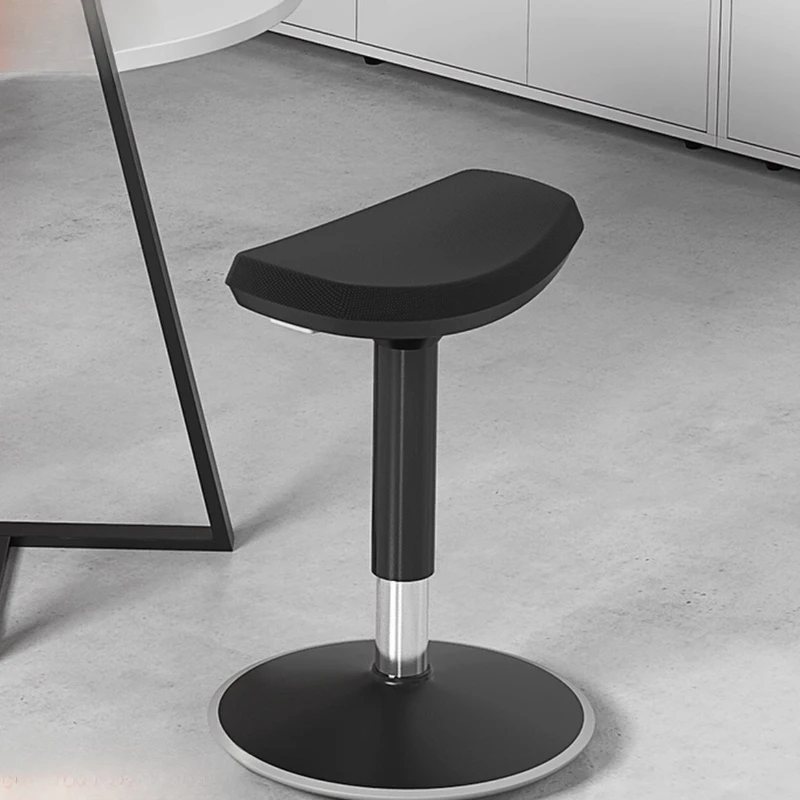 Saddle Chair 360° Swivel, Ergonomic Horse Riding Stool, Height-Adjustable Bar Stool, Anti-Fatigue Standing Desk Chair‌