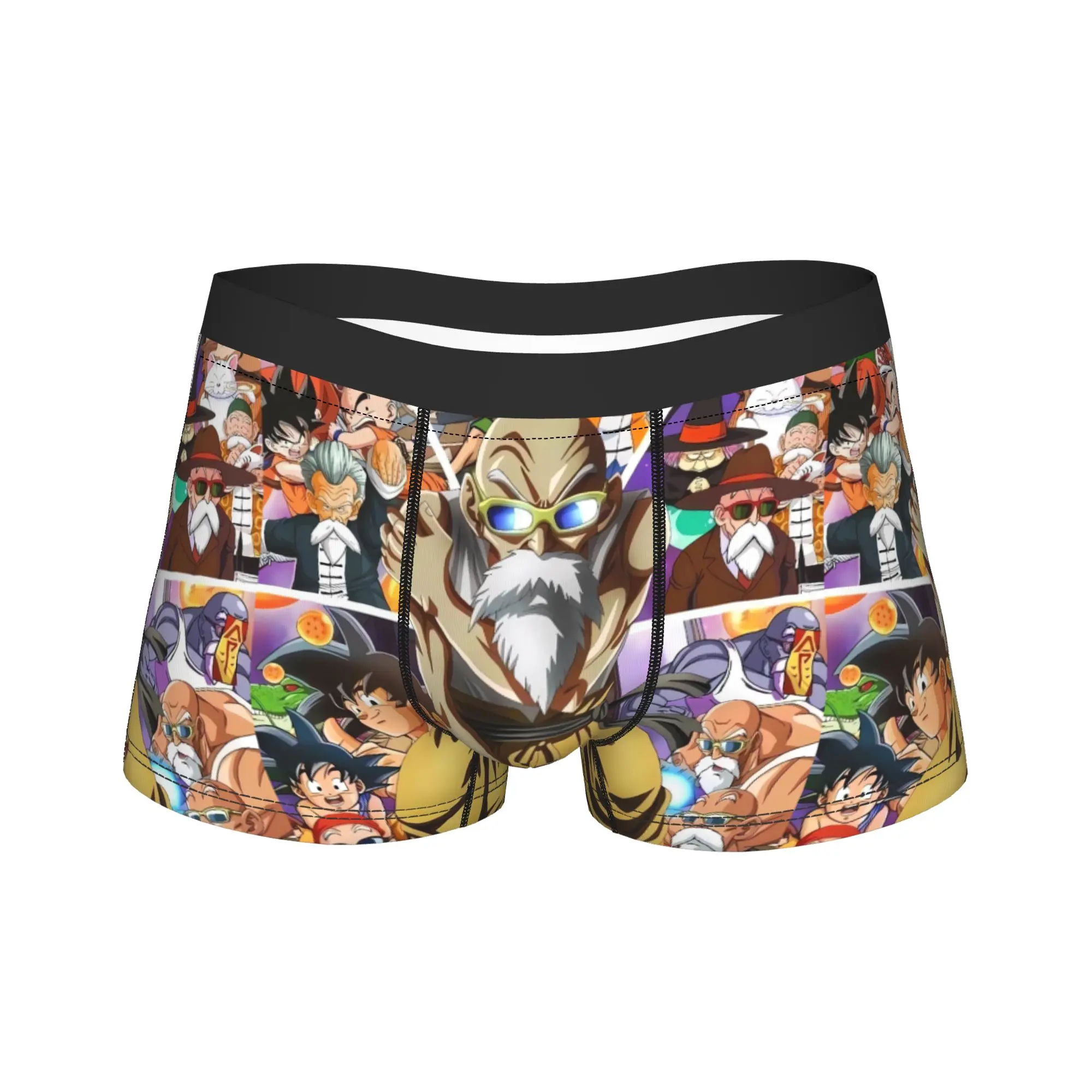 Anime Dragon Ball Master Roshi Boxer Brief  Underwear Quality Males Soft Trend Boxershorts Pattern Oversize Underpants