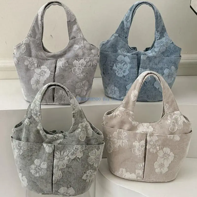 

340D Elegant Embroidered Women Handbag Fashion Bucket Bag For Everyday Items