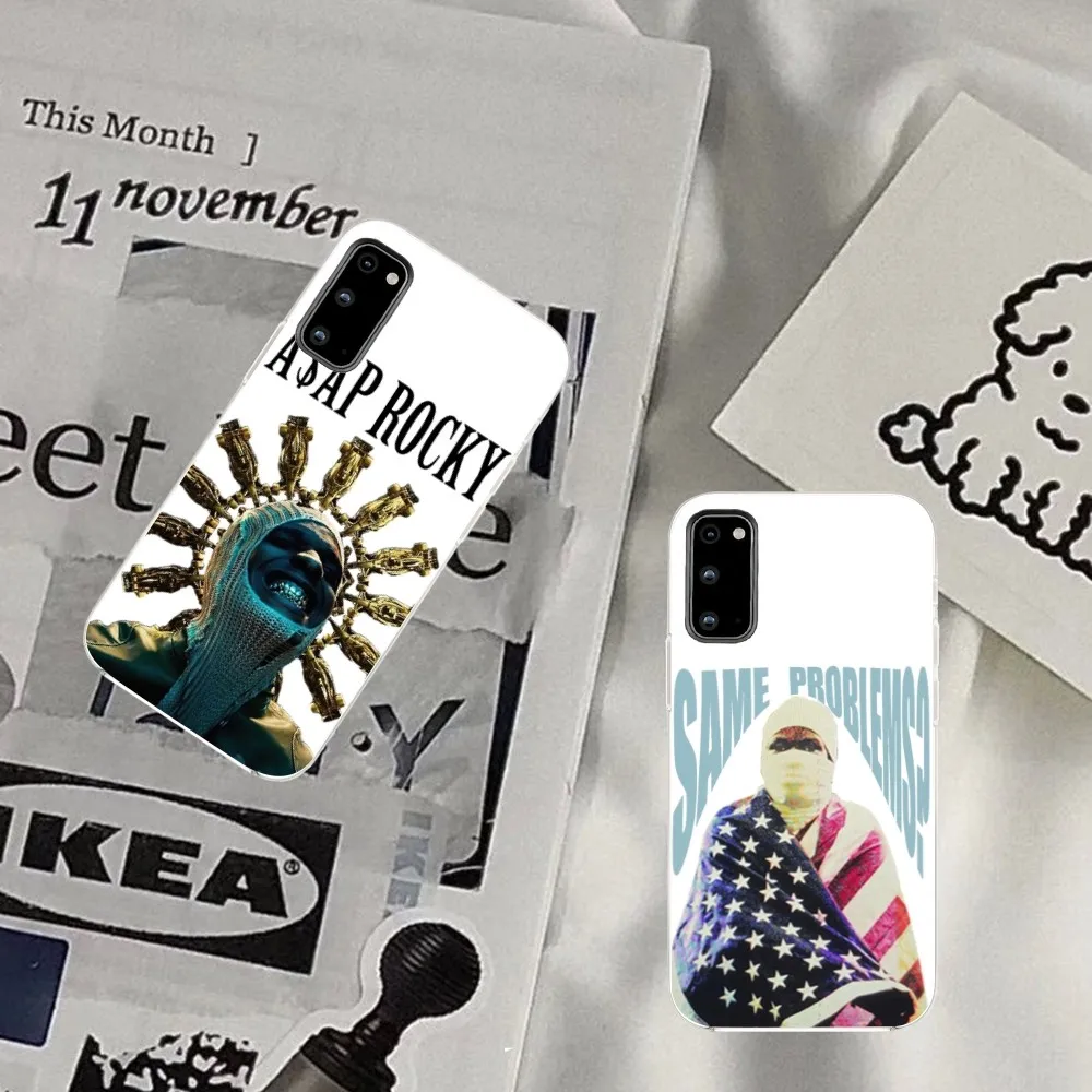 Rapper A-ASAP Rocky Don't Be Dumb Phone Case For Samsung Galaxy S20 S22 S21 S23 Fe Lite A71 Plus Ultra Transparent Shell