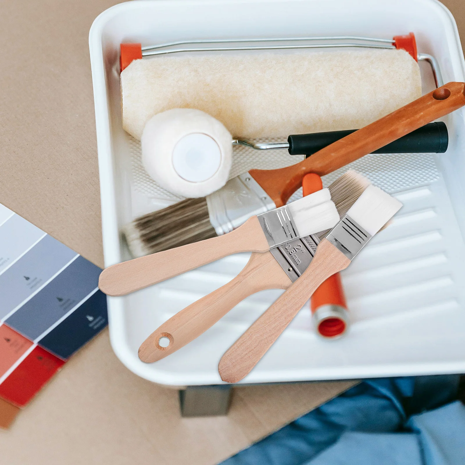 

Durable Wood Handle Touchup Paint Brush for Chip Repair with Adhesives Wax DIY Touchups Perfect for Furniture Art Craft Projects