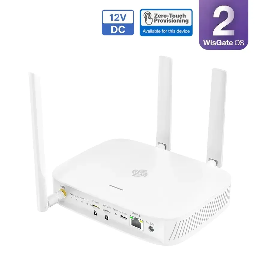 

WisGate Edge Lite 2 | Компактный Крытый LoRaWAN ® Шлюз для надежных развертываний | RAK7268V2 / RAK7268CV2 | Только вход 12 В постоянного тока