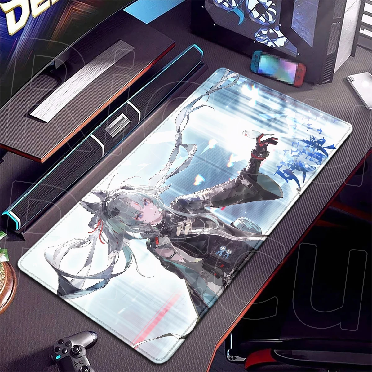 Anime Game Arknights Endfield Arcane Mousepads Durable Stitching Non-Slip Base Carpets Gamer Profissional Laptop Office Mousepad