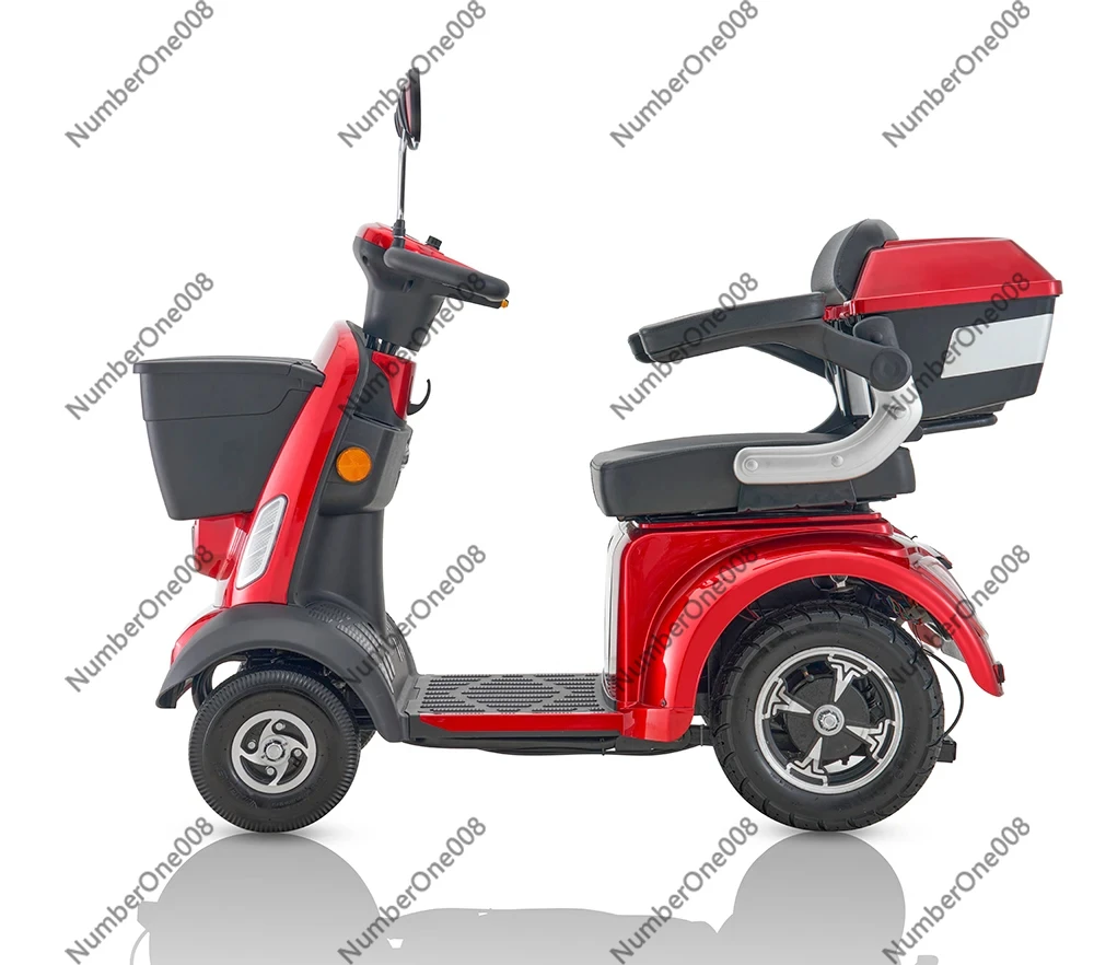 

Электроскутер для пожилых людей 1000 Вт, 60 В, 4-колесный, макс. скорость 25 км/ч, сертификат CE, запас хода 40-60 км, с регулируемым сиденьем