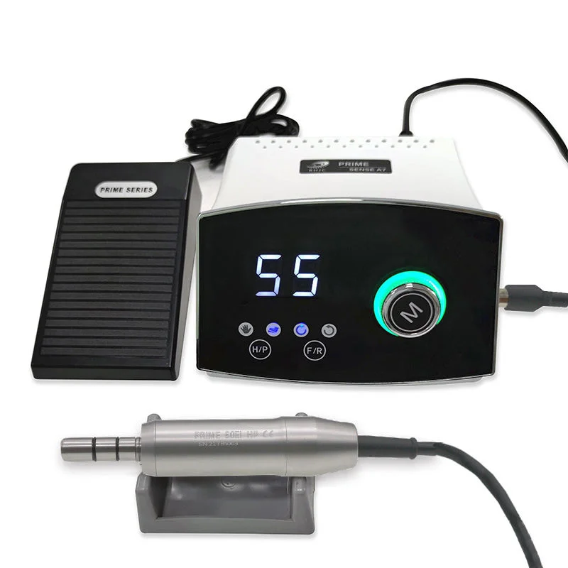 240W Dl Brushless Micromotor 55000RPM Speed Prime Sense A7 Strong Micromotor BLDC Motor Nail Jewelry Polishing Equipment