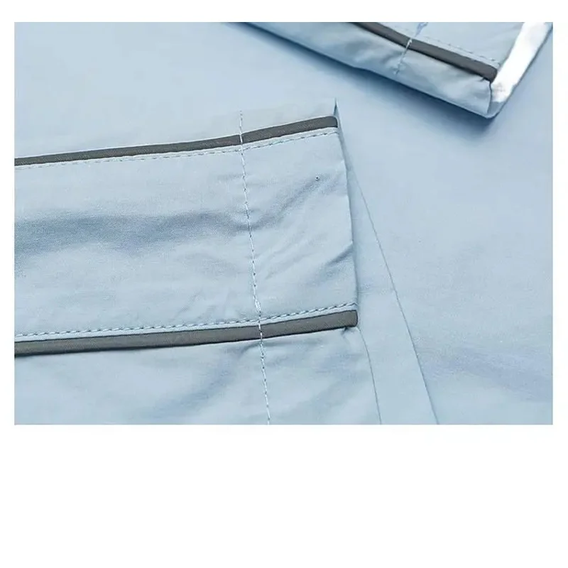 W2EJOURNEY Kemeja Lengan Pendek Universitas Longgar Kasual Bergaris Merek Mewah High Street Musim Panas Kualitas Terbaik Ukuran AS UE untuk Pria