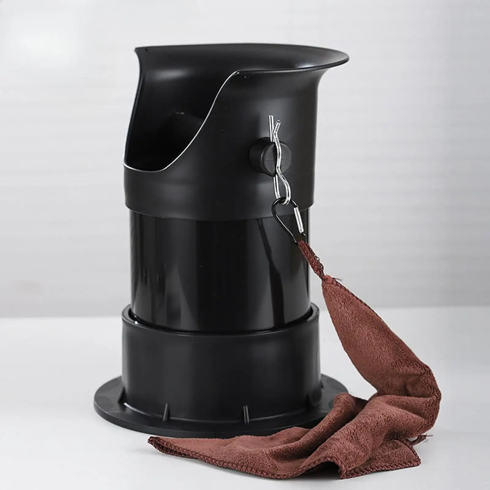 Caixa de batida para grãos de café expresso, base antiderrapante portátil, descarga de café expresso absorvente de choque