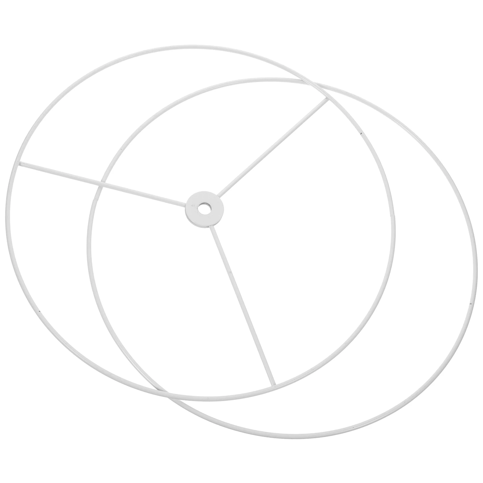 Abat-jour universel en fer rond bricolage support de plafonnier cadre de lampe en métal pour pendentif lustre abat-jour support lumière