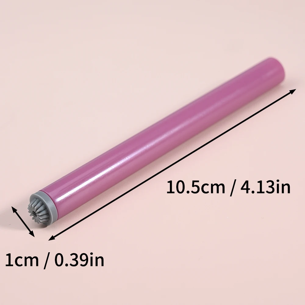 나비 네일 아트 스탬프 펜, 실리콘 헤드 장미 꽃 마찰 도구, 핑크 연마 페인팅 드로잉 매니큐어 도구, 4 개, 6 개, 10 개/세트