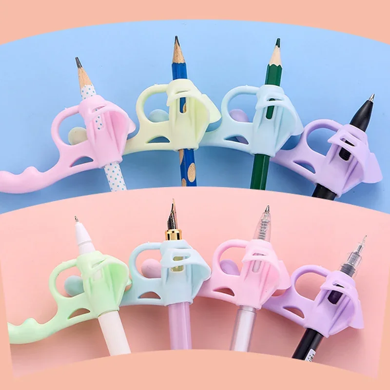 1Pcs Children's Five-finger Pen Holder Silicone Writing Posture Pencil Grasp for Kids Learning Aid Grip Posture Correction Tool