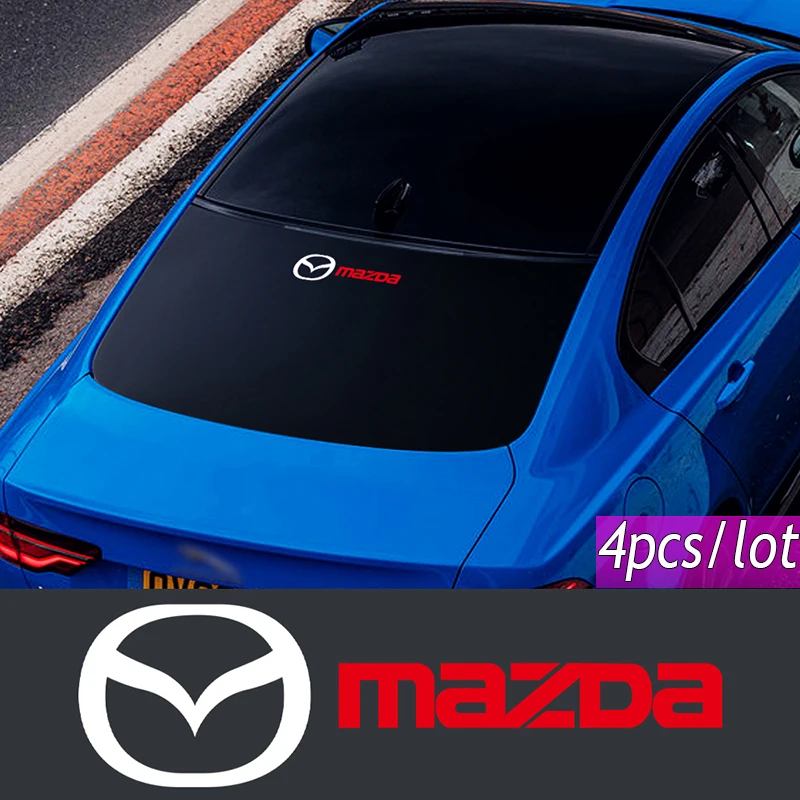 2/4 pçs adesivos emblema do carro auto janela porta corpo decalque decorativo para mazda 2 3 4 5 6 7 323 626 cx3 cx5 rx8 rx3 mx5tenza axela