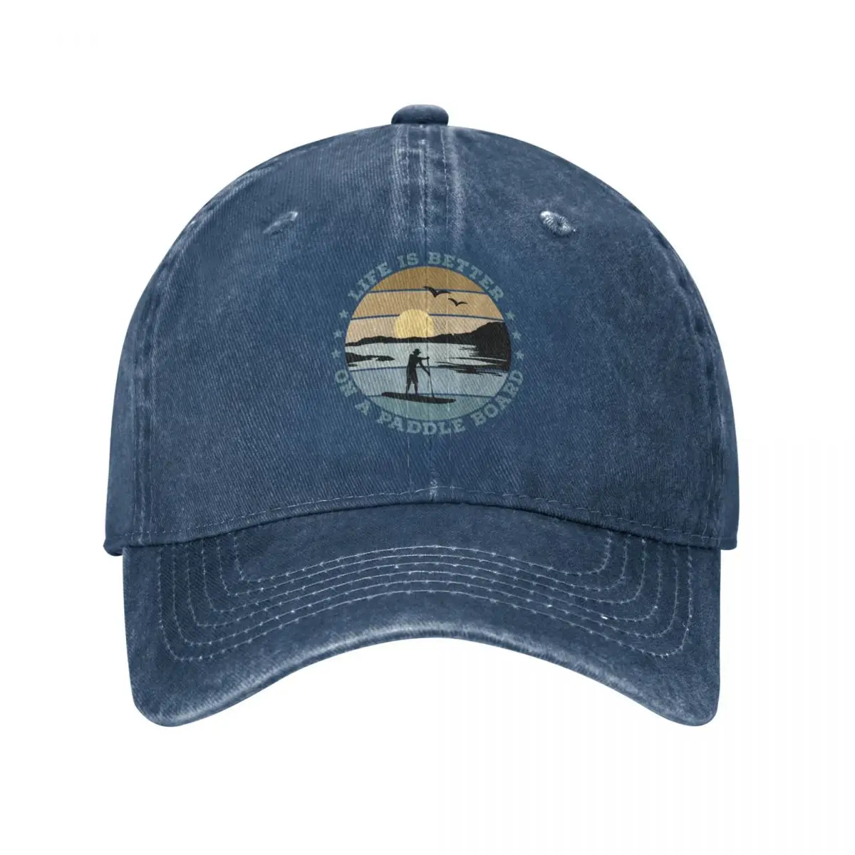 SUP - Life is better on a paddle board (Men) Cap Cowboy Hat Hood Mountaineering Hats man Women's
