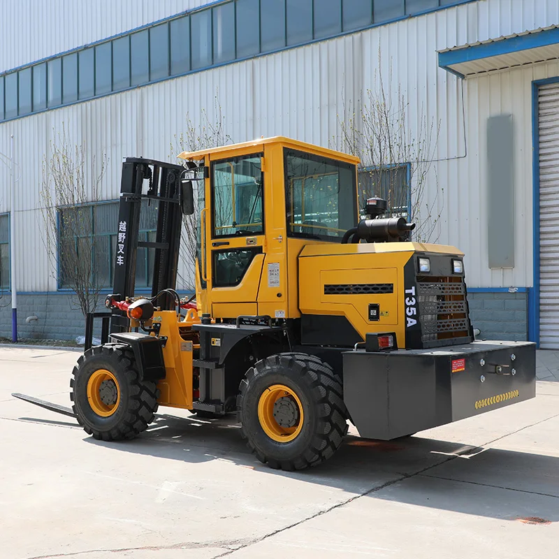 Free Shipping EPA Chinese High Quality Forklift Off Road Forklift 3 Ton 4 Ton 5ton 6ton 4x4 Articulated Rough Terrain Forklift