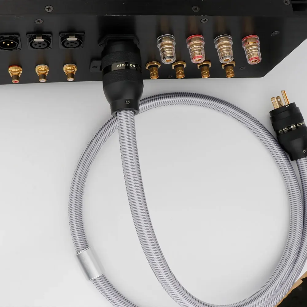 Preffair Power Cord US/ EU AC Audiophile Power Cable EU Schuko Audio Supply Mains Power Cable