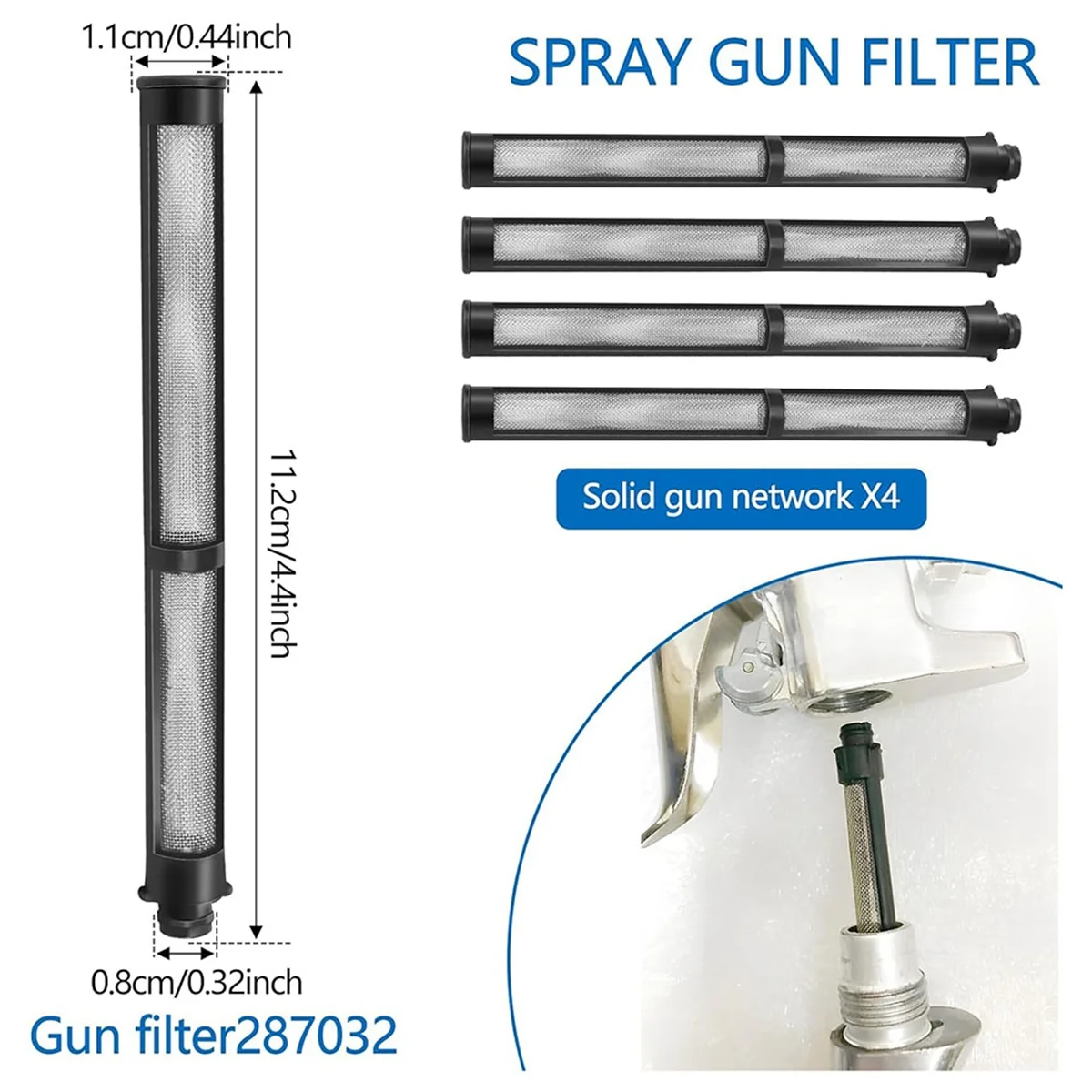 

YHYS Airless Filter Kit Compatible with 390 395 490 Heat- Suction Pipe Filter Strainer Set for Tool