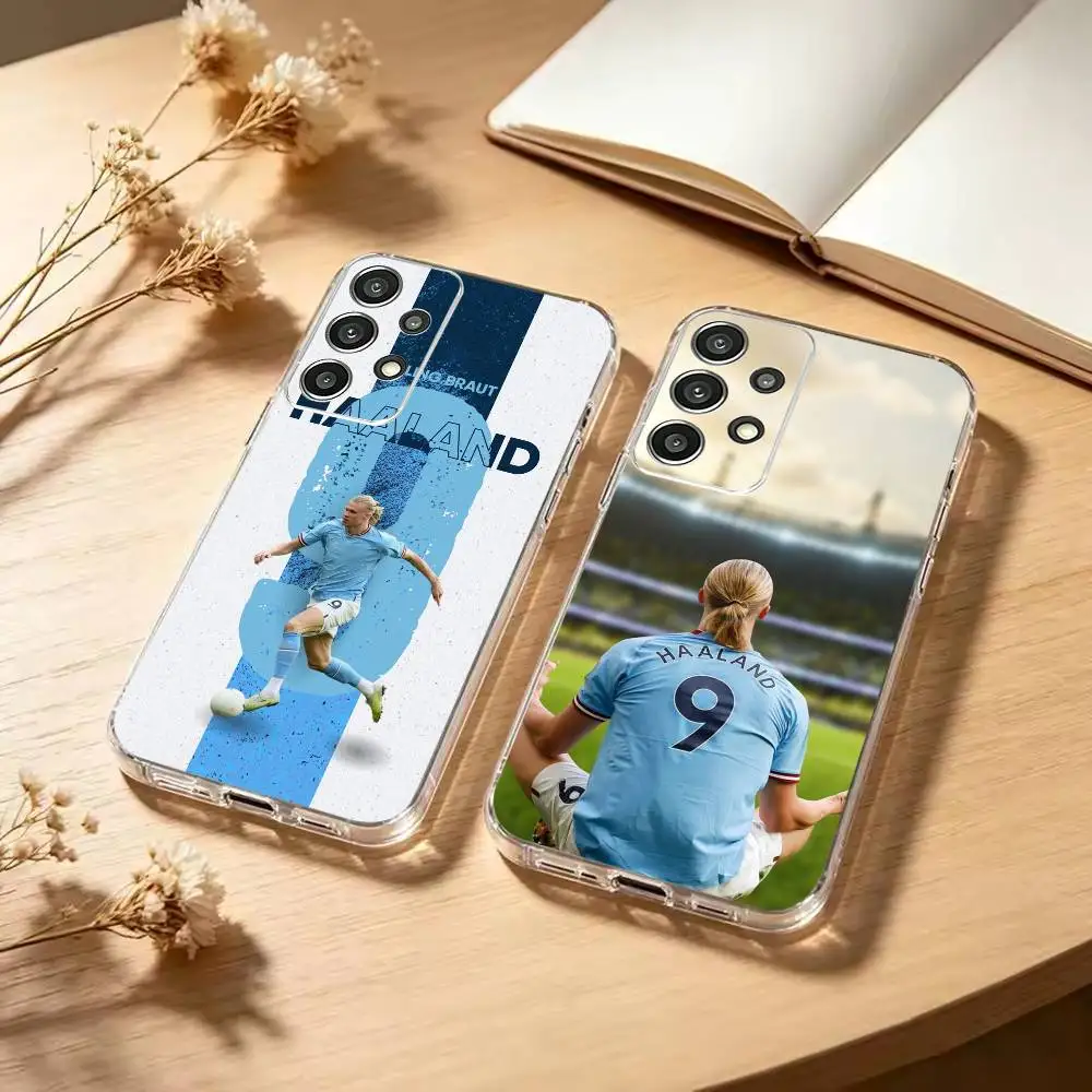 

Football H-aaland N-No.9 jersey Phone Case For Soft Transparent Case Samsung S25,S24,S21,S23,S22,S30,Plus,S20,Ultra