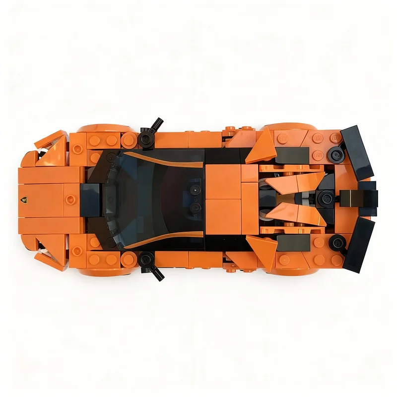 374PCS MOC City Champions Super Car Classic Supercar Aventador Svj Openable Scissor Doors Model Technology DIY Assembly Gift Set