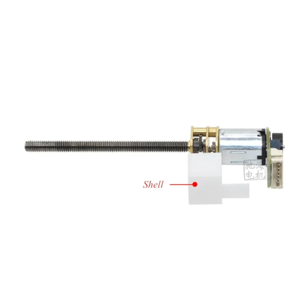 GM12N20 PMDC Micro Gearbox Hall Encoder 7PPR M4 Threaded shaft Reducer Motor 3V 6V 12V Dust-proof Model