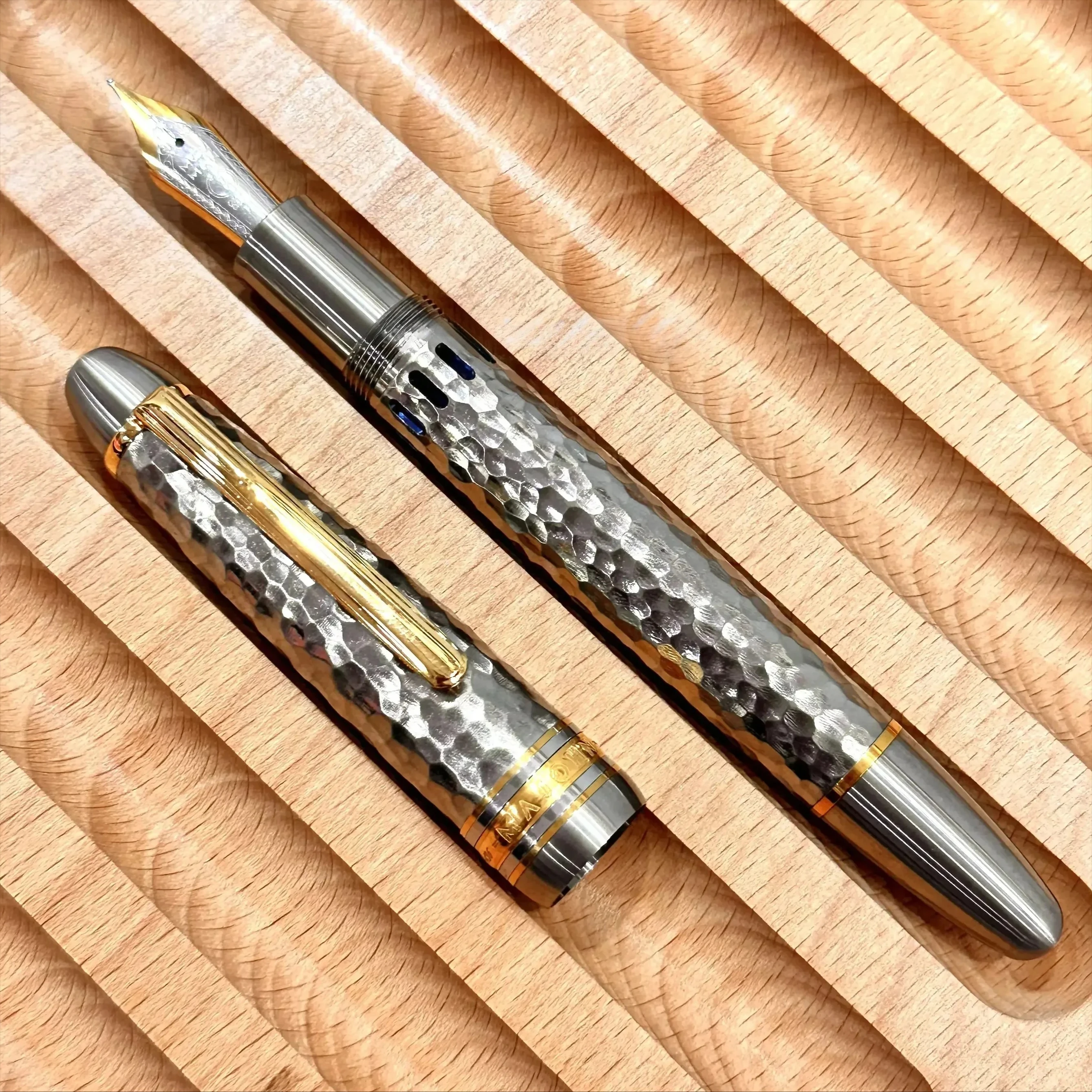 MAJOHN Ti-136 المعادن المكبس قلم حبر سبائك التيتانيوم EF/F/M 0.38/0.5/0.7 مللي متر بنك الاستثمار القومي قلم حبر Luxuris الكتاب مكتب الأعمال هدية