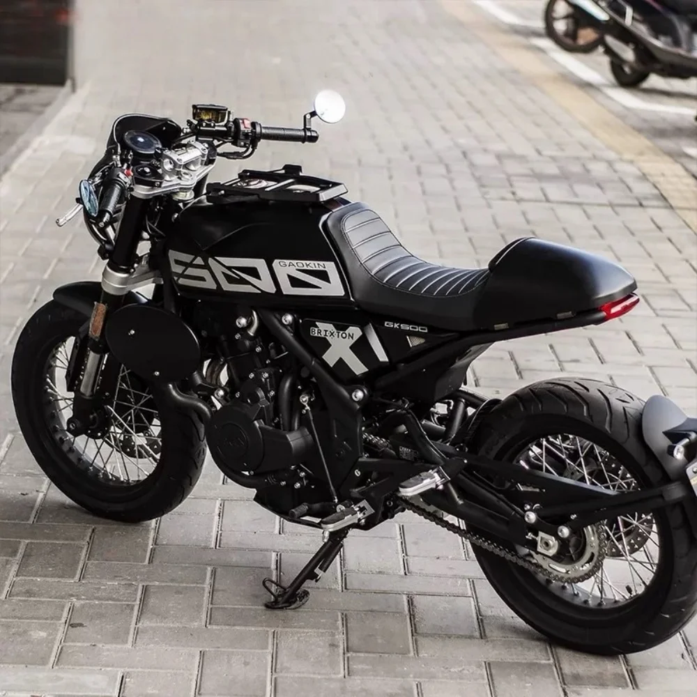 For Brixton Crossfire 500: Headlight cover, GK500 fairing, hump seat cover, mudguards, and handlebars. - view 5