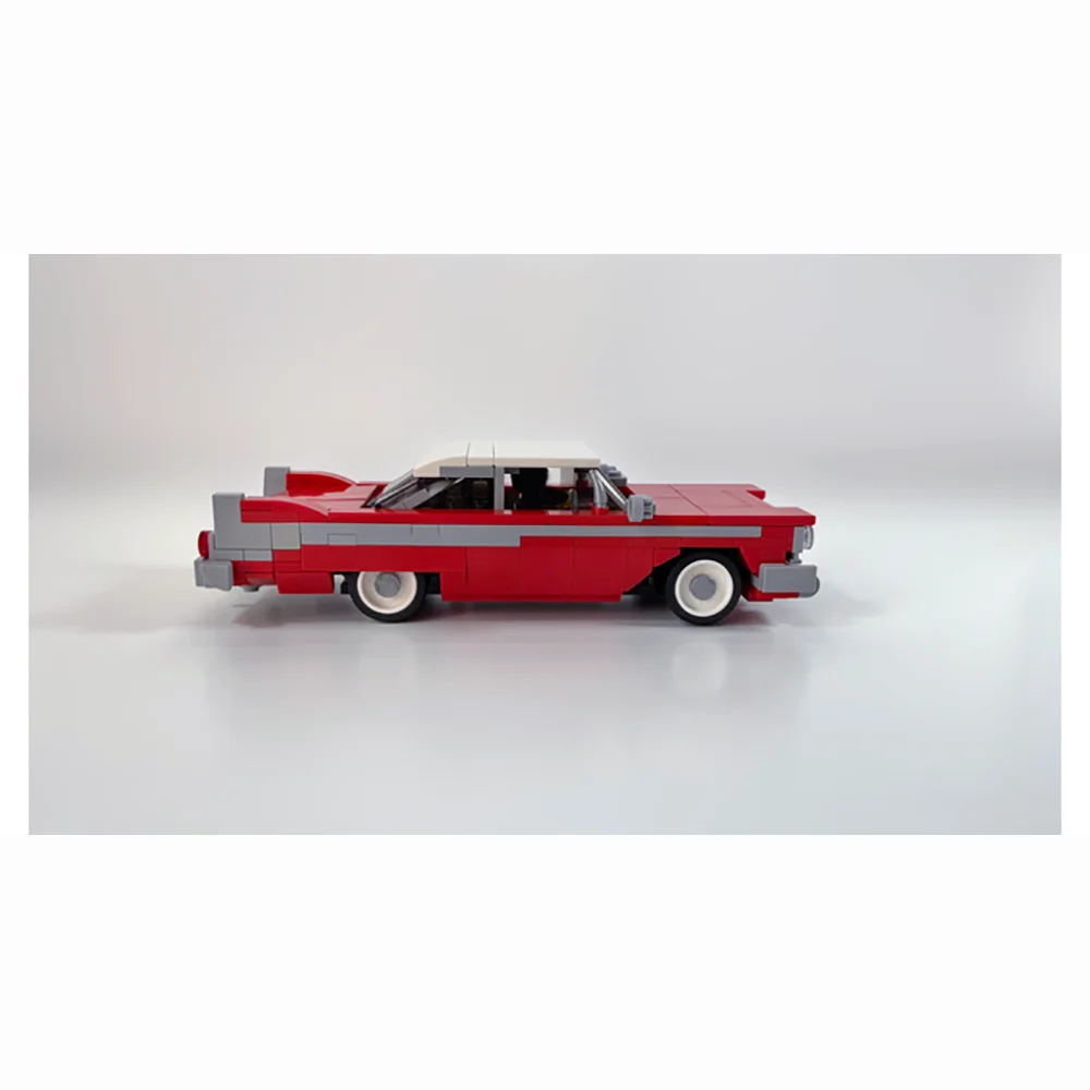 345PCS MOC Speed Champions 1958 Plymouth Fury Sportscar Model Building Blocks Technology Bricks Creative Assembly Kids Toys Gift