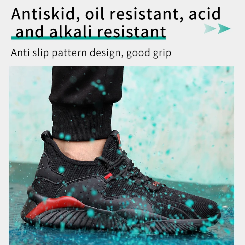 ArmorToe Four Seasons Stahlkopf-Sicherheitsschuhe, stoßdämpfende, langsame Rückprall-Anti-Smash-Anti-Stich-Qork-Schuhe # Rüstung2812