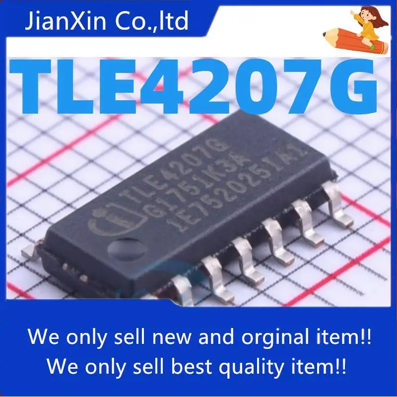 

10 шт., 100% оригинальные новые полные диски TLE4207G IC TLE4207 SOP