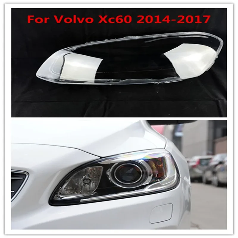 

HTTCY Для Volvo XC60 2014-2017 передняя фара автомобиля, крышка объектива, крышка лампы, абажур, фара, маска