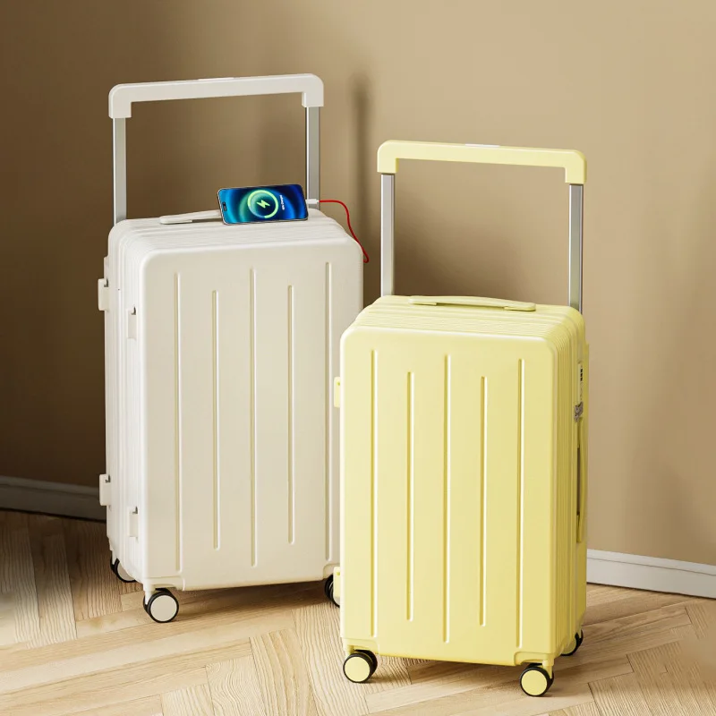 

Чемодан Dopamine, маленький чемодан для ручной клади 20 дюймов, чемодан с широкой выдвижной ручкой и кодовым замком, многофункциональный чемодан.