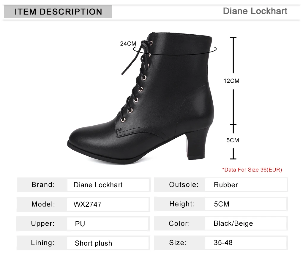 Women Victorian Ankle Boots British style booties thick Heel Shoes for woman Fashion Lace Up Ladies High Heels female Boot 44