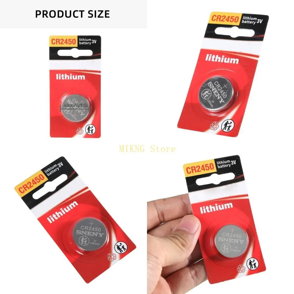 CR2450 3V Button Batteries Watch Toy Electronics Button Battery for Toys Game best sale