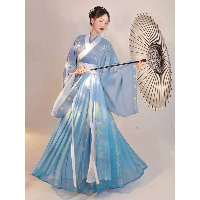 DY20 الصينية التقليدية Hanfu أسود أحمر زي امرأة فستان القديمة فستان الأميرة الشرقية أناقة سلالة تانغ ملابس الرقص 25