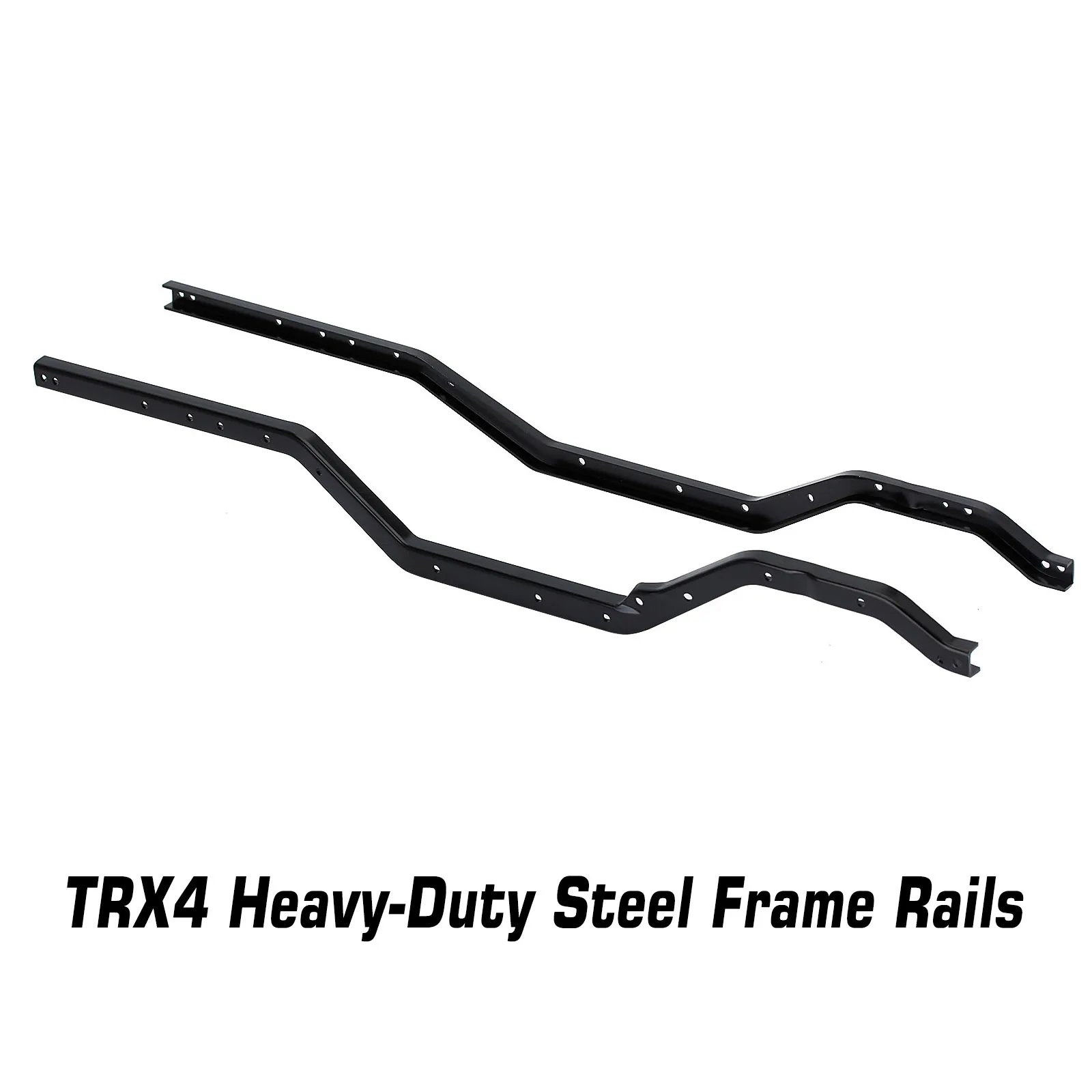 INJORA Heavy Duty Metal Steel Left Right Chassis Rails for 1/10 RC Crawler TRX4 TRX-4 8220 Upgrade Parts