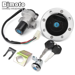 GS 500 Motorcycle Fuel Gas Cap Ignition Switch Seat Lock with Key Kit For Suzuki GS500 2001-2012