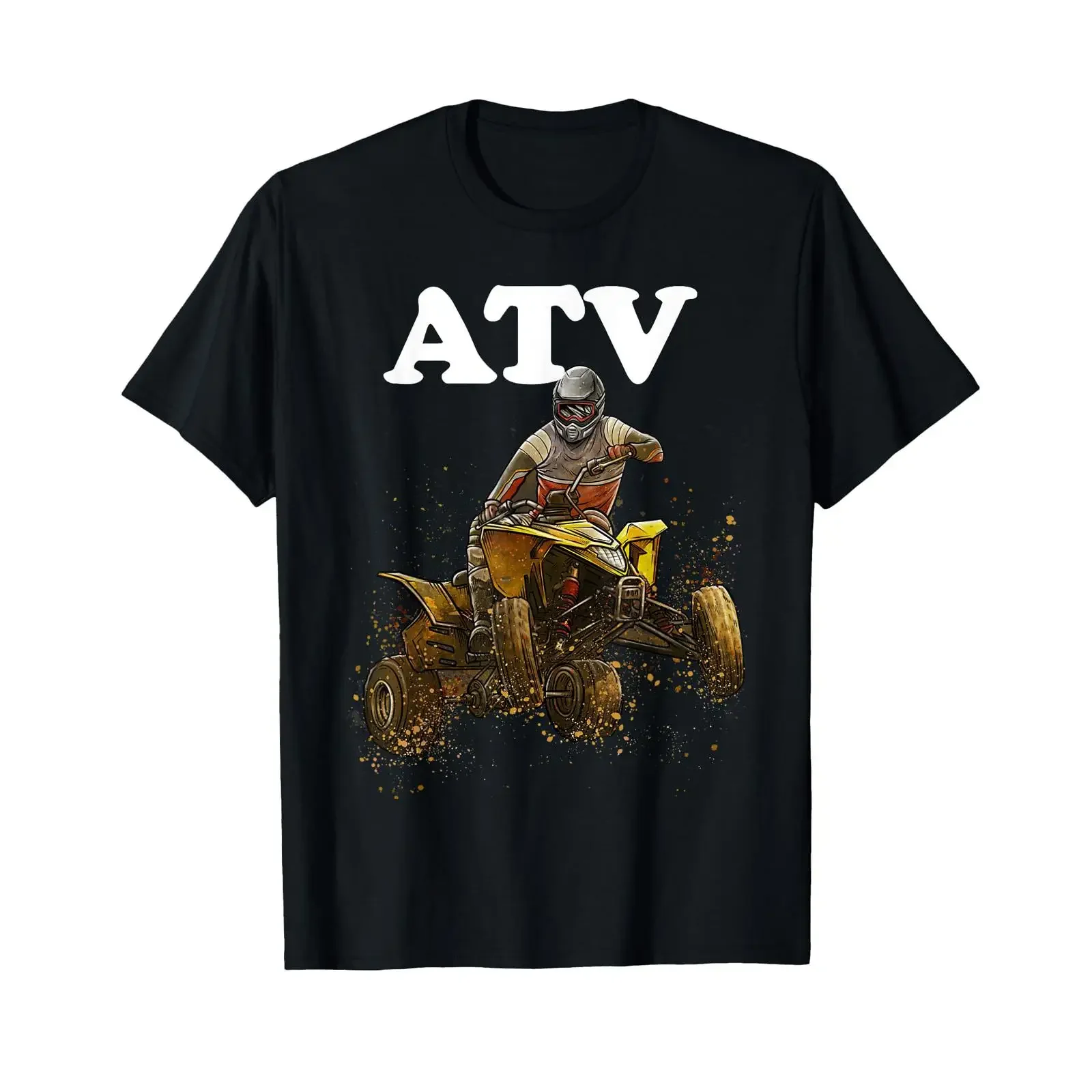 ATV Offroad Quad Biker T Shirt  vintage Washed Versatile Stylish Slightly Top For Everyday Wear streetwear Stretched